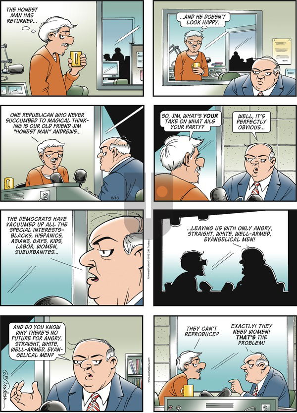 Doonesbury on Sunday August 18, 2013 Comic Strip