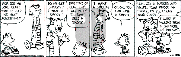 Calvin and Hobbes - Monday June 22, 1992 Comic Strip