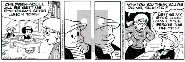 Nancy on Wednesday September 19, 2007 Comic Strip