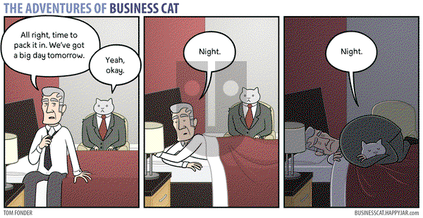 The Adventures of Business Cat - Monday November 9, 2015 Comic Strip
