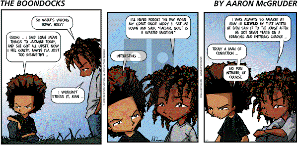 The Boondocks on Sunday December 9, 2007 Comic Strip