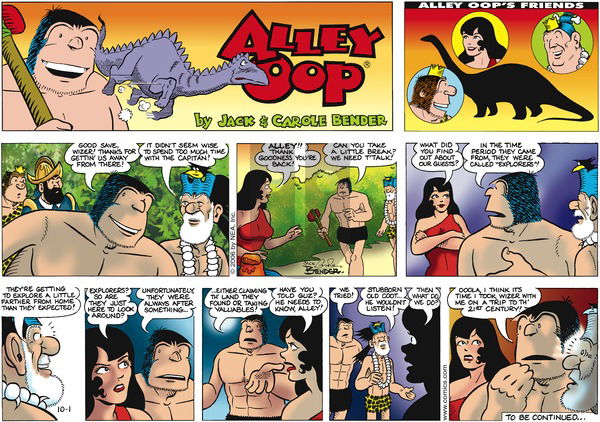 Alley Oop on Sunday October 1, 2006 Comic Strip