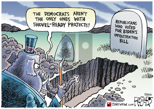 Rob Rogers on Thursday November 18, 2021 Comic Strip