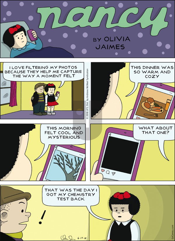 Nancy on Sunday June 17, 2018 Comic Strip