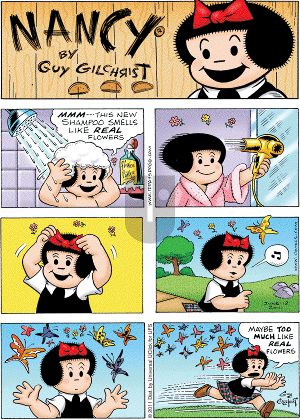 Nancy on Sunday June 12, 2011 Comic Strip
