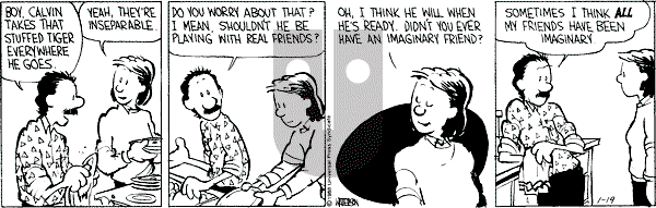 Calvin and Hobbes - Tuesday January 19, 1988 Comic Strip
