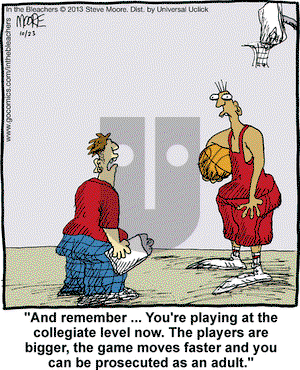 In the Bleachers on Wednesday October 23, 2013 Comic Strip