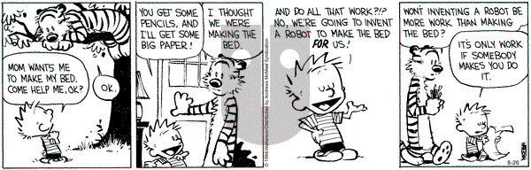 Calvin and Hobbes - Monday August 26, 2024 Comic Strip