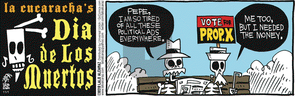 La Cucaracha on Thursday November 1, 2012 Comic Strip