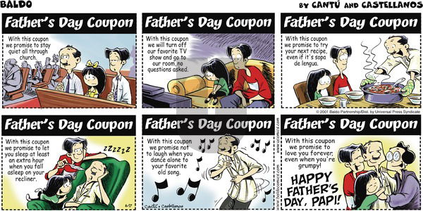 Baldo on Sunday June 17, 2001 Comic Strip