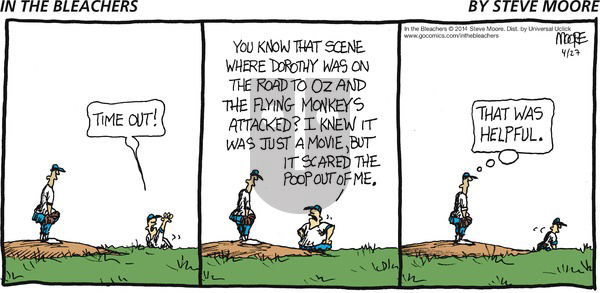 In the Bleachers - Sunday April 27, 2014 Comic Strip