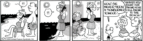 Drabble on Monday June 30, 2003 Comic Strip