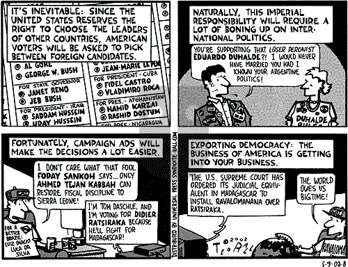 Ted Rall on Saturday May 11, 2002 Comic Strip
