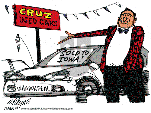 Henry Payne on Thursday February 4, 2016 Comic Strip