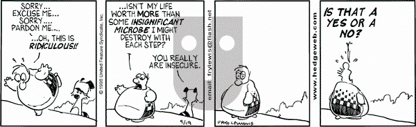 Over the Hedge on Saturday September 19, 1998 Comic Strip