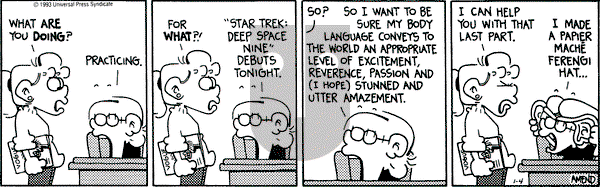 FoxTrot on Monday January 4, 1993 Comic Strip