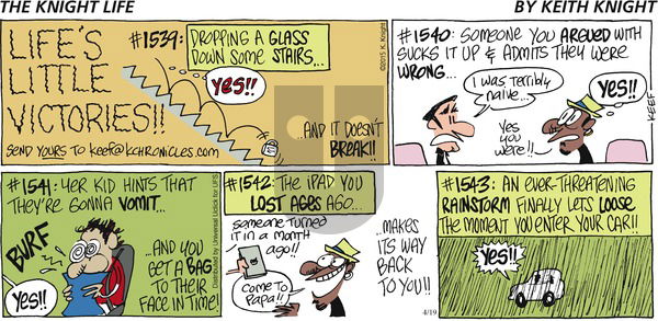 The Knight Life on Sunday April 19, 2015 Comic Strip