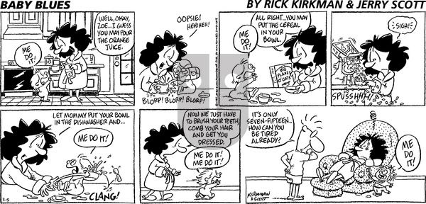 Baby Blues on Sunday March 5, 1995 Comic Strip