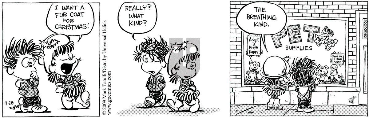 Heart of the City - Saturday November 28, 2009 Comic Strip