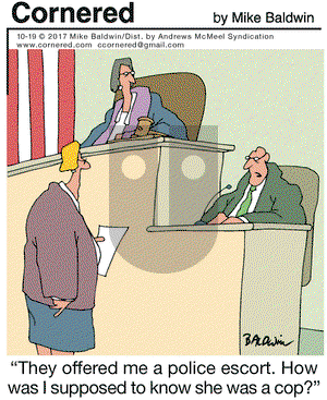 Cornered on Thursday October 19, 2017 Comic Strip
