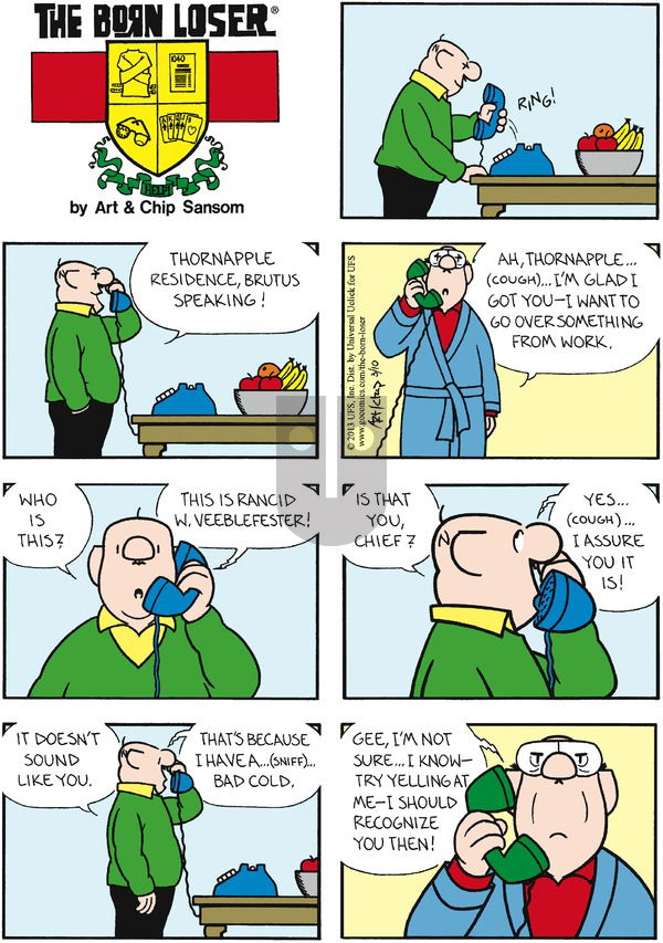 The Born Loser on Sunday March 10, 2013 Comic Strip