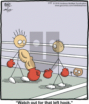 In the Bleachers on Thursday February 22, 2018 Comic Strip