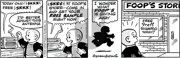 Nancy on Friday March 28, 2003 Comic Strip