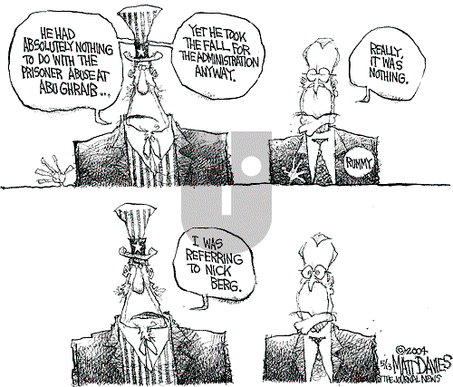 Matt Davies on Wednesday May 12, 2004 Comic Strip