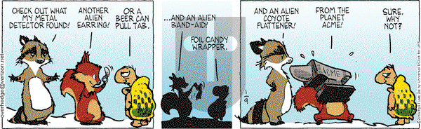 Over the Hedge on Saturday January 9, 2016 Comic Strip
