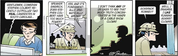 Doonesbury - Thursday January 26, 2012 Comic Strip