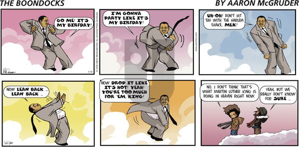 The Boondocks on Sunday January 16, 2005 Comic Strip