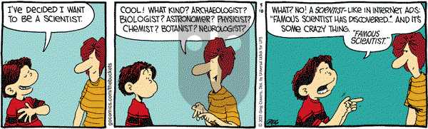 The Buckets on Monday March 18, 2013 Comic Strip
