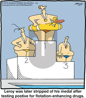 In the Bleachers on Thursday July 4, 2019 Comic Strip