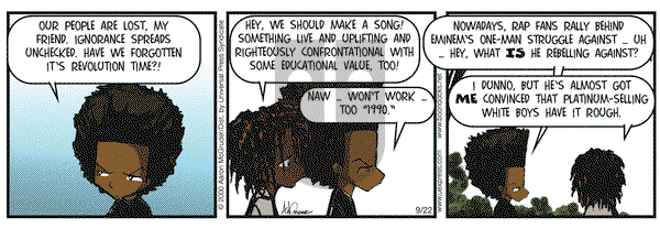 The Boondocks on Monday September 22, 2003 Comic Strip