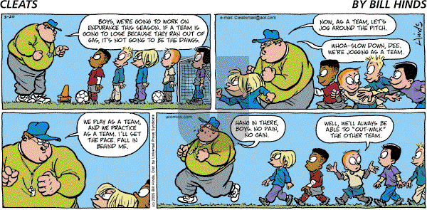 Cleats - Sunday March 20, 2005 Comic Strip