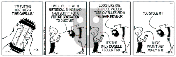 Cow and Boy Classics on Monday July 16, 2007 Comic Strip