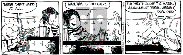 The Buckets on Saturday April 19, 2003 Comic Strip