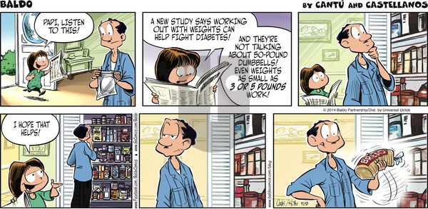 Baldo on Sunday November 9, 2014 Comic Strip