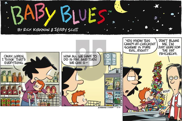 Baby Blues on Sunday December 10, 2017 Comic Strip