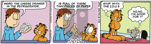 Garfield - Saturday August 29, 2009 Comic Strip