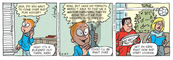 Cleats - Thursday December 27, 2007 Comic Strip