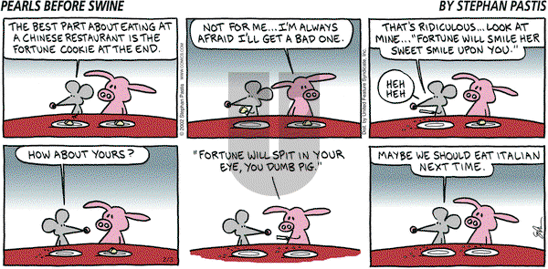 Pearls Before Swine - Sunday February 3, 2002 Comic Strip