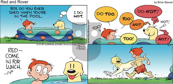 Red and Rover on Sunday July 7, 2019 Comic Strip