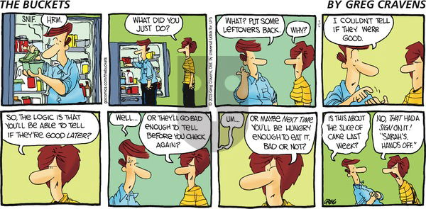 The Buckets on Sunday September 6, 2015 Comic Strip