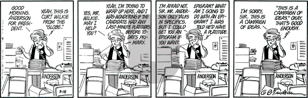 Doonesbury on Tuesday March 18, 1980 Comic Strip