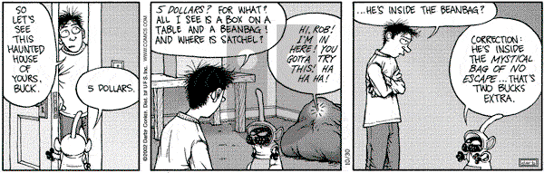 Get Fuzzy on Wednesday October 30, 2002 Comic Strip