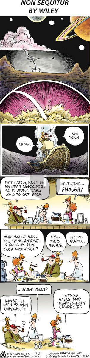 Non Sequitur on Sunday July 31, 2016 Comic Strip