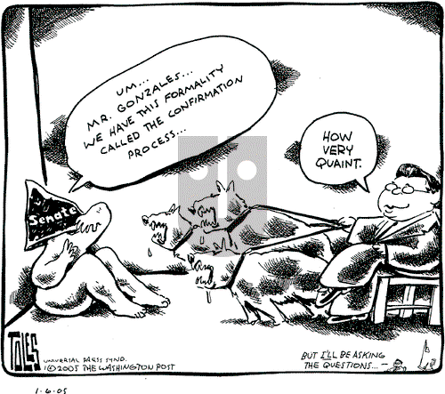 Tom Toles on Monday January 17, 2005 Comic Strip