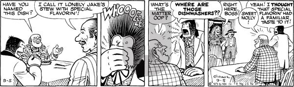 Alley Oop on Friday September 5, 1975 Comic Strip