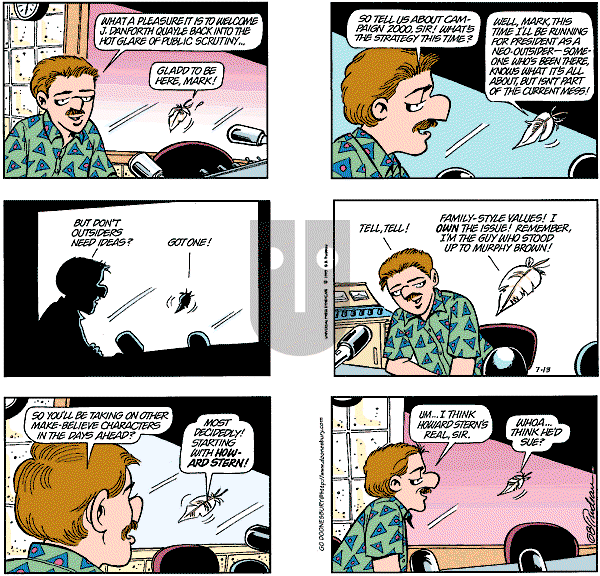 Doonesbury - Sunday July 13, 1997 Comic Strip